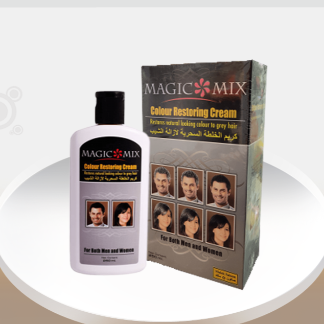 کرم رفع سفیدی مو و ریش مجیک میکس مدل تدریجی Magic Mix