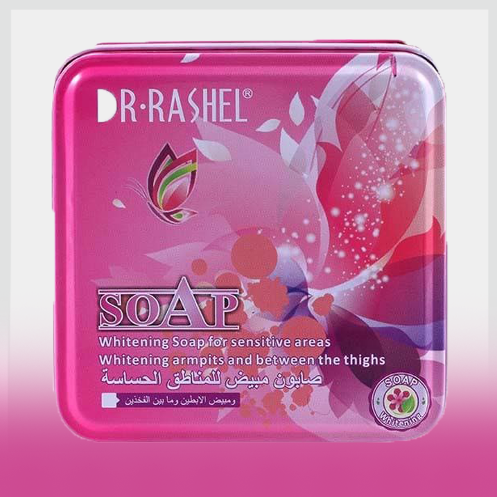 صابون بهداشتی بانوان دکترراشل مدل جعبه فلزی صورتی DR.RASHEL
