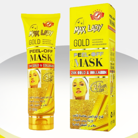 ماسک رفع چین و چروک پوست صورت طلا تیوپی مکس لیدی MAX LADY